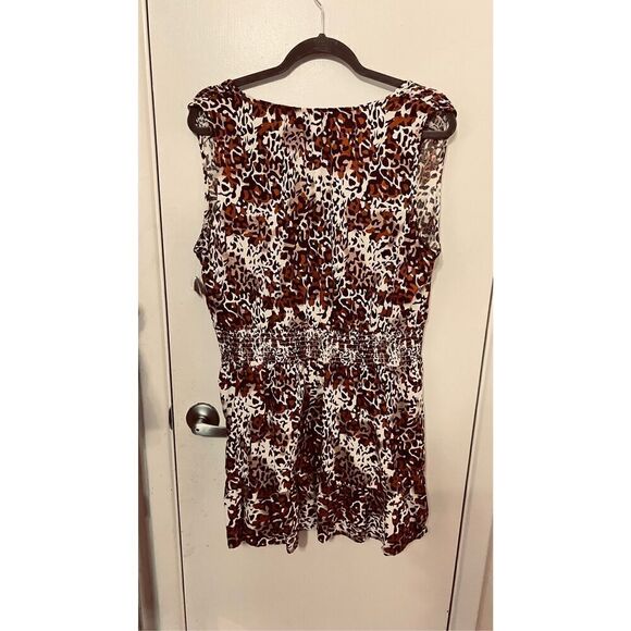 Forcynthia Linen Dress Leopard Animal Print Size XL - Picture 9 of 9